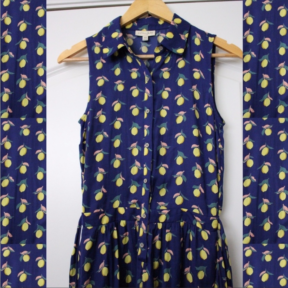 Lemons button ROMPER lemon print XS